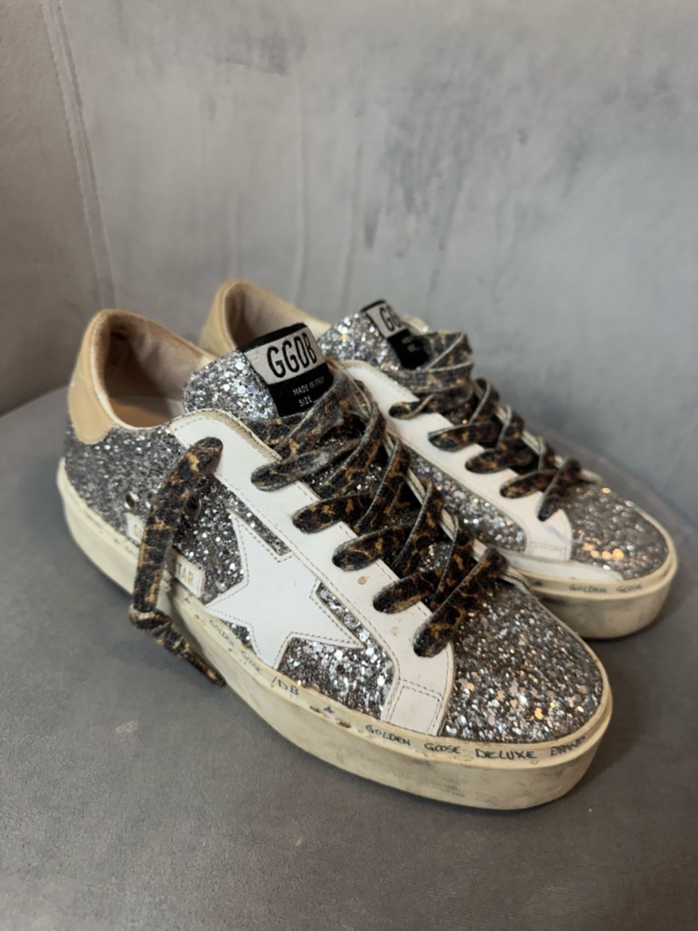 Golden Goose Glitter Hi Star Sneakers